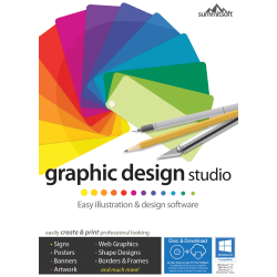 Summitsoft® Graphic Design Studio, For 1 PC, 1-Year Subscription, Disc