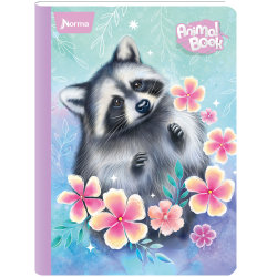 Norma Notebook, College Rule, 9-1/2" x 11-3/4", 100 Sheets, Animal, Total Qty 1