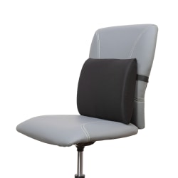 Core Products Slimrest Standard Lumbar Support Backrest, 5"H x 12"W x 13"D, Black
