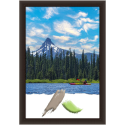 Amanti Art Romano Narrow Wood Picture Frame, 28" x 40", Opening Size 24" x 36", Espresso