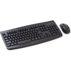 Kensington Pro Fit Wireless Keyboard & Mouse, Straight Full Size Keyboard, Black, Ambidextrous Laser Mouse, K72324US