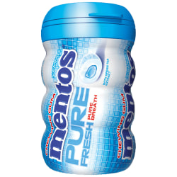 Mentos® Pure Fresh Mint Gum Bottles, 4.5 Oz, Pack Of 6