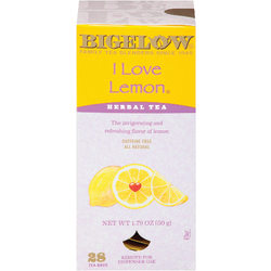 Bigelow® I Love Lemon Tea Bags, Box Of 28
