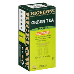 Bigelow® Decaffeinated Green Tea Bags, Box Of 28