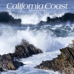 2024 Brown Trout Monthly Square Wall Calendar, 12" x 12", California Coast, January To December