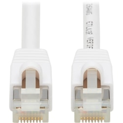 Tripp Lite N262AB-014-WH Cat.6A S/FTP Network Cable - 14 ft  - 10 Gbit/s - Shielding - Gold Plated Contact - CMX - 26 AWG - White