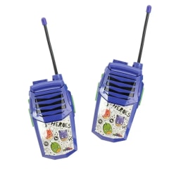 Sakar PJ Masks 2-in-1 Walkie Talkies With Built-In Flashlight, Blue/Green