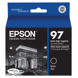 Epson® 97 DuraBrite® Black Extra-High-Yield Ink Cartridge, T097120-S
