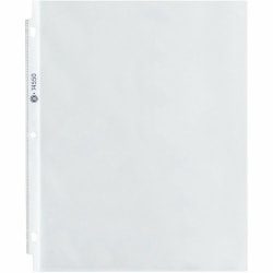 Business Source Top-Loading Sheet Protectors, 8-1/2" x 11", 3.3-mil, Clear, Box Of 100 Protectors