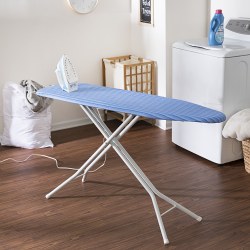 Honey Can Do Ironing Board With Retractable Iron Rest, 36"H x 15"W x 54"D, Blue