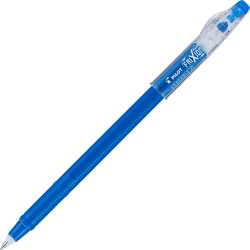 Pilot® FriXion® Ball ColorSticks Erasable Ballpoint Pens, Pack of 12, Medium Point, 0.7 mm, Blue Barrel, Blue Ink
