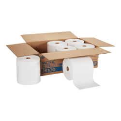 Pacific Blue Select® by GP PRO, 1-Ply, 7.87" x 1000', 40% Recycled, White, 6 Rolls per Case