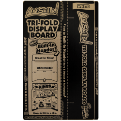 ArtSkills® Tri-Fold Boards, 35 1/2" x 22", White