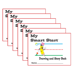Teacher Created Resources Smart Start Handwriting Series Journals, Letter Size, 48 Sheets, Landscape, Pack Of 6 Journals