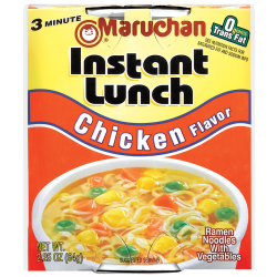 Maruchan Chicken Flavor Instant Lunches, 2.25 Oz, Box Of 12 Lunches