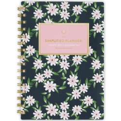 Simplified by Emily Ley for AT-A-GLANCE® 2027 Weekly Monthly Planner, Berry Floral, Small, 5 1/2" x 8 1/2"
