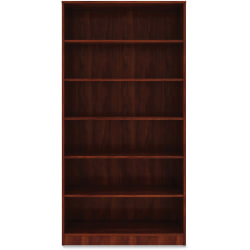 Lorell® Essentials 72"H 6-Shelf Bookcase, Cherry
