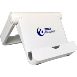 Amer Mounts EZPAD10-02 - Stand - for cellular phone / tablet - plastic - white - screen size: 4"-7.9"