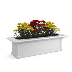 Mayne Yorkshire Window Box Planter, 3', White