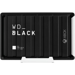 WD Black D10 WDBA5E0120HBK-NESN 12 TB Portable Hard Drive - External - Black - Desktop PC, Gaming Console Device Supported - USB 3.2 - 7200rpm - 3 Year Warranty - Retail