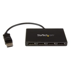 StarTech.com 4-Port Multi Monitor Adapter, DisplayPort 1.2 MST Hub, 4x 1080p, DP Video Splitter for Extended Desktop Mode, Windows Only