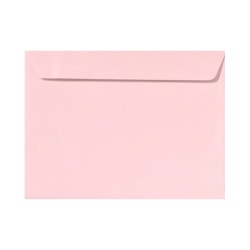LUX Booklet 9" x 12" Envelopes, Gummed Seal, Candy Pink, Pack Of 50