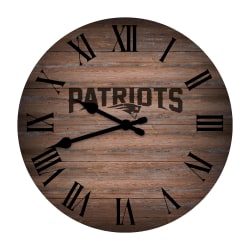 Imperial NFL Rustic Wall Clock, 16", New England Patriots