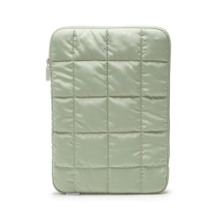 Wrap your tech in a cozy hug with our Large Nylon Puffer Laptop Sleeve. Padded for protection and styled for the streets, this sleeve keeps your tech safe and sound wherever you go. Perfect for those who love a soft landing for their gadgets.