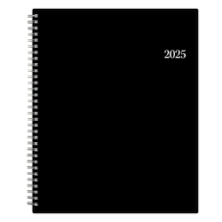 2025 Blue Sky Weekly/Monthly Appointment Book Planning Calendar, 8-1/2" x 11", Black, January To December