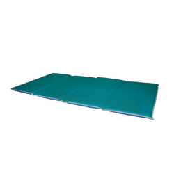 Peerless Plastics Heavy-Duty KinderMat, 1"H x 24"W x 48"D, Blue/Gray/Teal, Pre-K - Grade 1