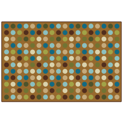 Carpets for Kids® KID$Value PLUS™ Microdots Decorative Rug, 6' x 9' , Brown