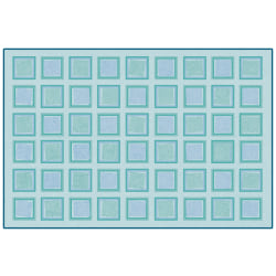 Carpets for Kids® KID$Value PLUS™ Squared Decorative Rug, 6' x 9', Blue