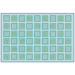 Carpets For Kids® KID$Value PLUS™ Squared Decorative Rug, 6' x 9', Green
