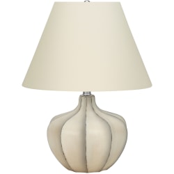 Monarch Specialties Ferrell Table Lamp, 21"H, Ivory/Cream