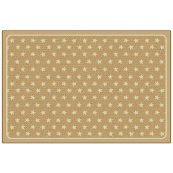 Carpets for Kids® KID$Value PLUS™ Super Stars Decorative Rug, 6' x 9', Brown