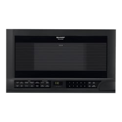 Sharp R-1210 - Microwave oven - built-in - 1.5 cu. ft - 1100 W - smooth black