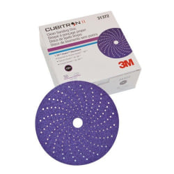 3M Hook It 236 Hook-and-Loop Aluminum Oxide Discs, 6", Tan, Case Of 250 Discs