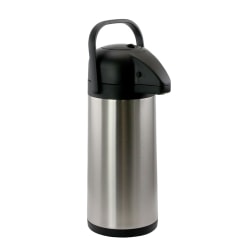 MegaChef 3 Quart Stainless Steel Airpot Hot Water Dispenser for Coffee and Tea, 995111992M