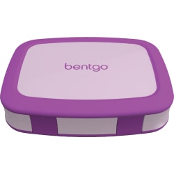 Bentgo Kids Lunch Box, 2"H x 6-1/2"W x 8-1/2"D, Purple