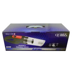 Quick Tools Portable Handheld Vacuum, Rechargeable USB Charging, Touch Switch, Power indicator, Color Black