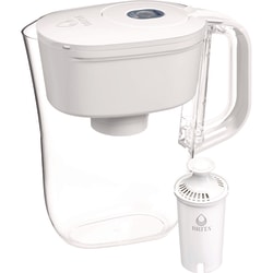 Brita® Small 6-Cup Water Filter Pitcher with 1 Standard Filter, Denali, White