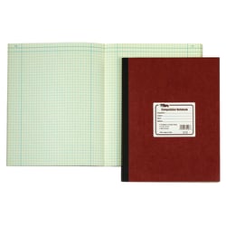 TOPS™ Computation Notebook, 11 3/4" x 9 1/4", 4 x 4 Quad, 75 Sheets