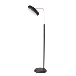 Adesso Lawson LED Tree Lamp With Smart Switch, 60"H, Black/Antique Brass