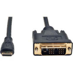 Tripp Lite 10ft Mini HDMI to DVI-D Digital Monitor Adapter Video Converter Cable M/M 10' - HDMI/DVI  - P566010MINI