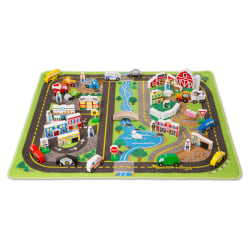 Melissa & Doug Deluxe Road Rug Play Set, 39" X 36"