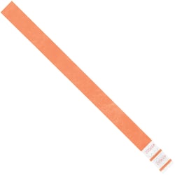 Tyvek® Wristbands, 3/4" x 10", Orange, Case Of 500