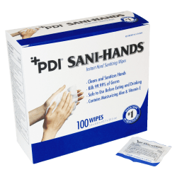 Unimed Sani-Dex™ Alcohol Wipes, 5" x 8", Individually Wrapped, Box Of 100