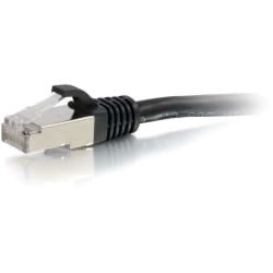 C2G 2ft Cat6 Snagless Shielded (STP) Network Patch Cable - Black - 2 ft - First End: 1x RJ-45 Network - 00809