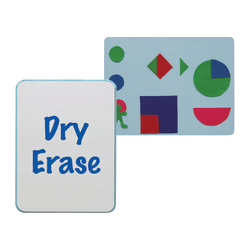 Flipside Combination Flannel/Non-Magnetic Dry-Erase Whiteboard Bulletin Board, 24" x 36", Blue/White