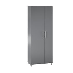 Ameriwood Home Camberly Tall Asymmetrical Cabinet, 74-5/16"H x 28-5/8"W x 15-7/16"D, Gray